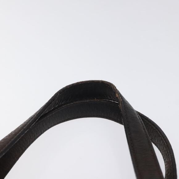 PRADA Hand Bag Leather Brown Silver - Picture 8 of 9